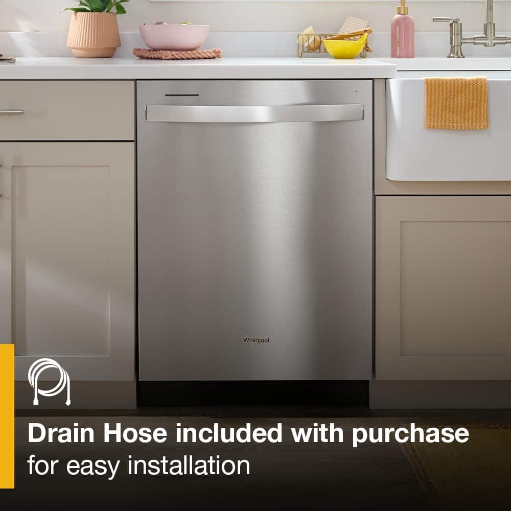 Whirlpool 24" Built-In 47 dBA Dishwasher w/ AI Intelligent Wash Black WDTA50SAKV - Image 7