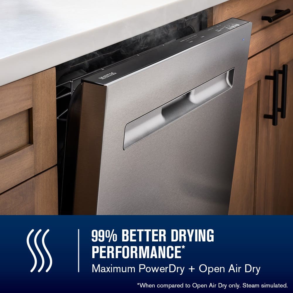 Maytag 24" Built-In Top Control 47 dBA Dishwasher Stainless Steel MDPS7024SZ - Image 8