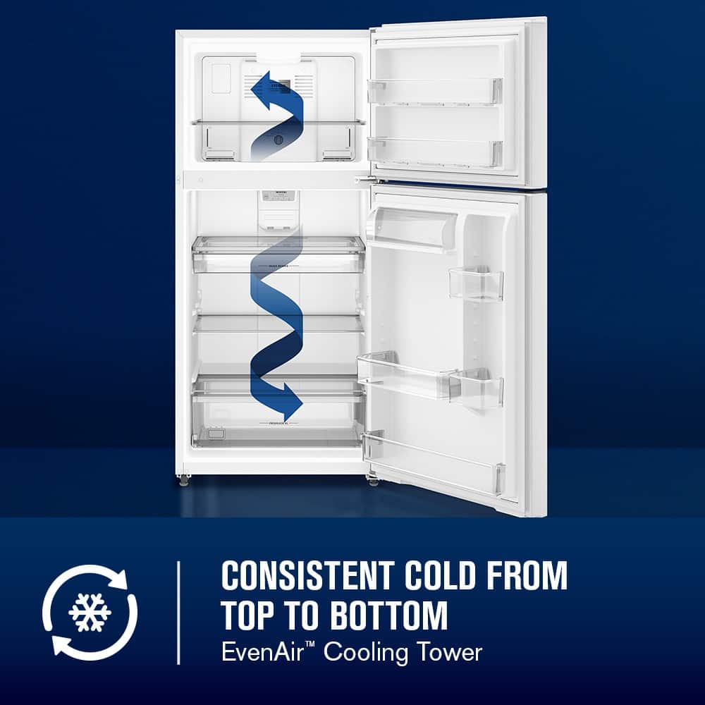 Maytag 30" Top Freezer Garage Ready Refrigerator 19 cu. ft White MRTX5119SW - Image 7
