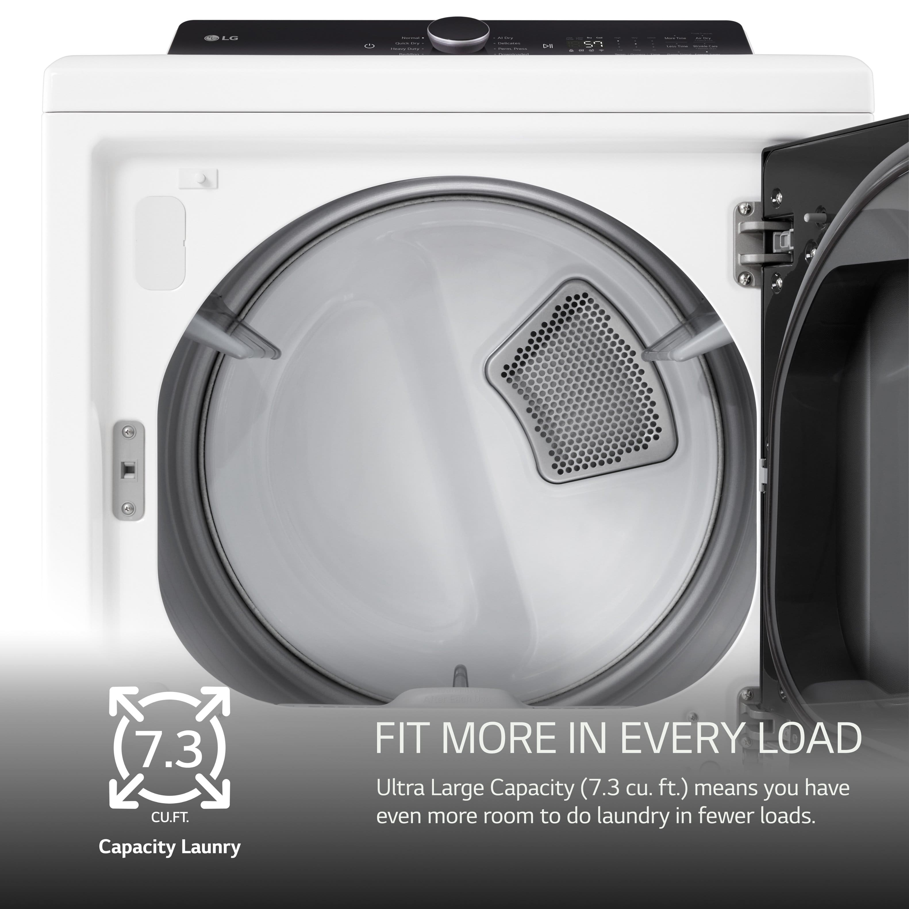 LG Gas Dryer w/ EasyLoad Door 7.3 Cu. Ft Smart DLG8401WE - Image 7