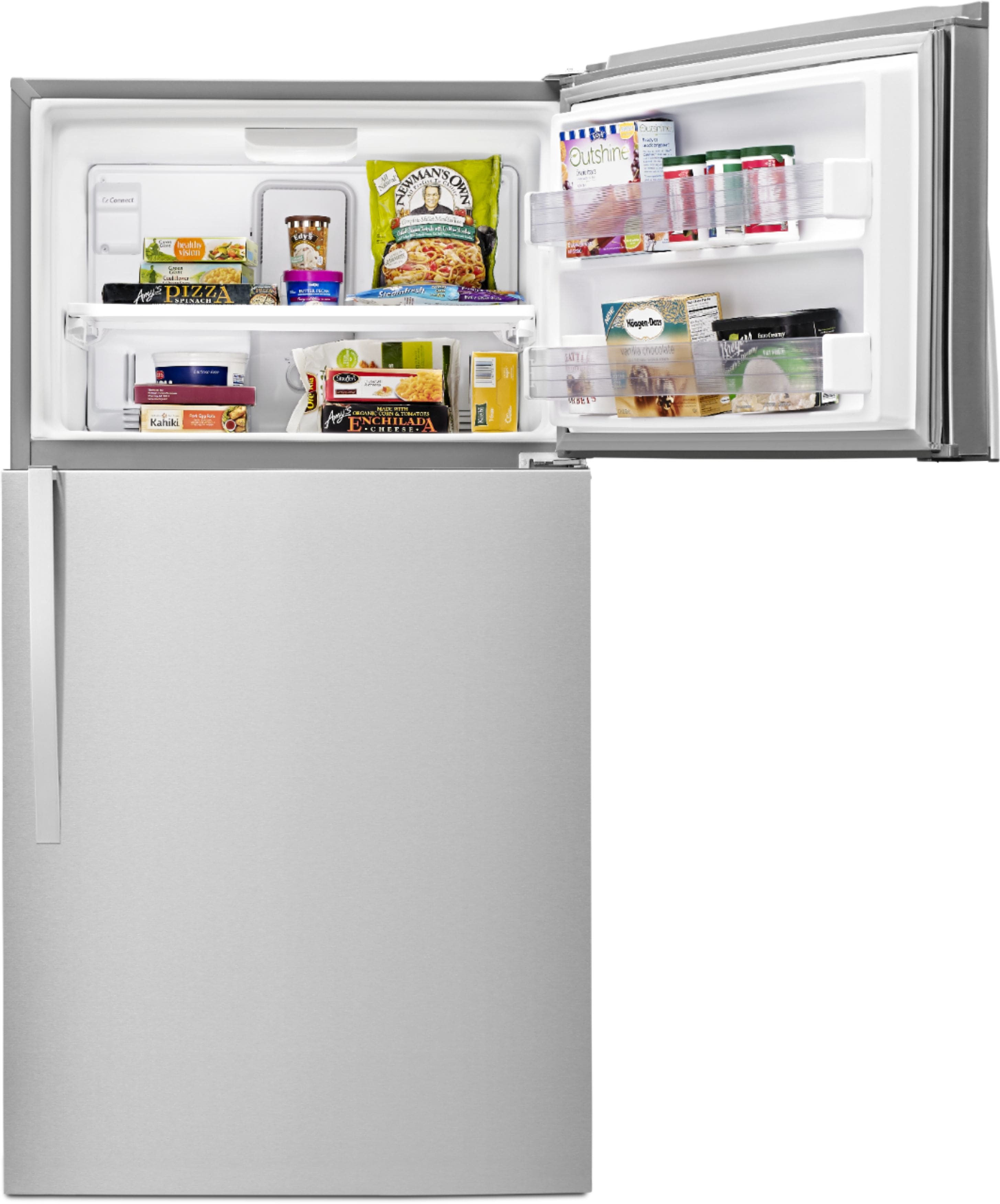 Whirlpool 33" Top Freezer Refrigerator 21.3 cu. ft Stainless Steel WRT541SZDM - Image 3