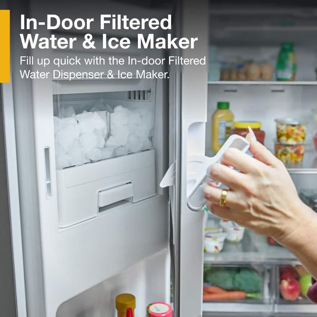 Whirlpool 36" French Door Refrigerator Ice maker 30 cu. ft Stainless WRFF3536SZ - Image 3