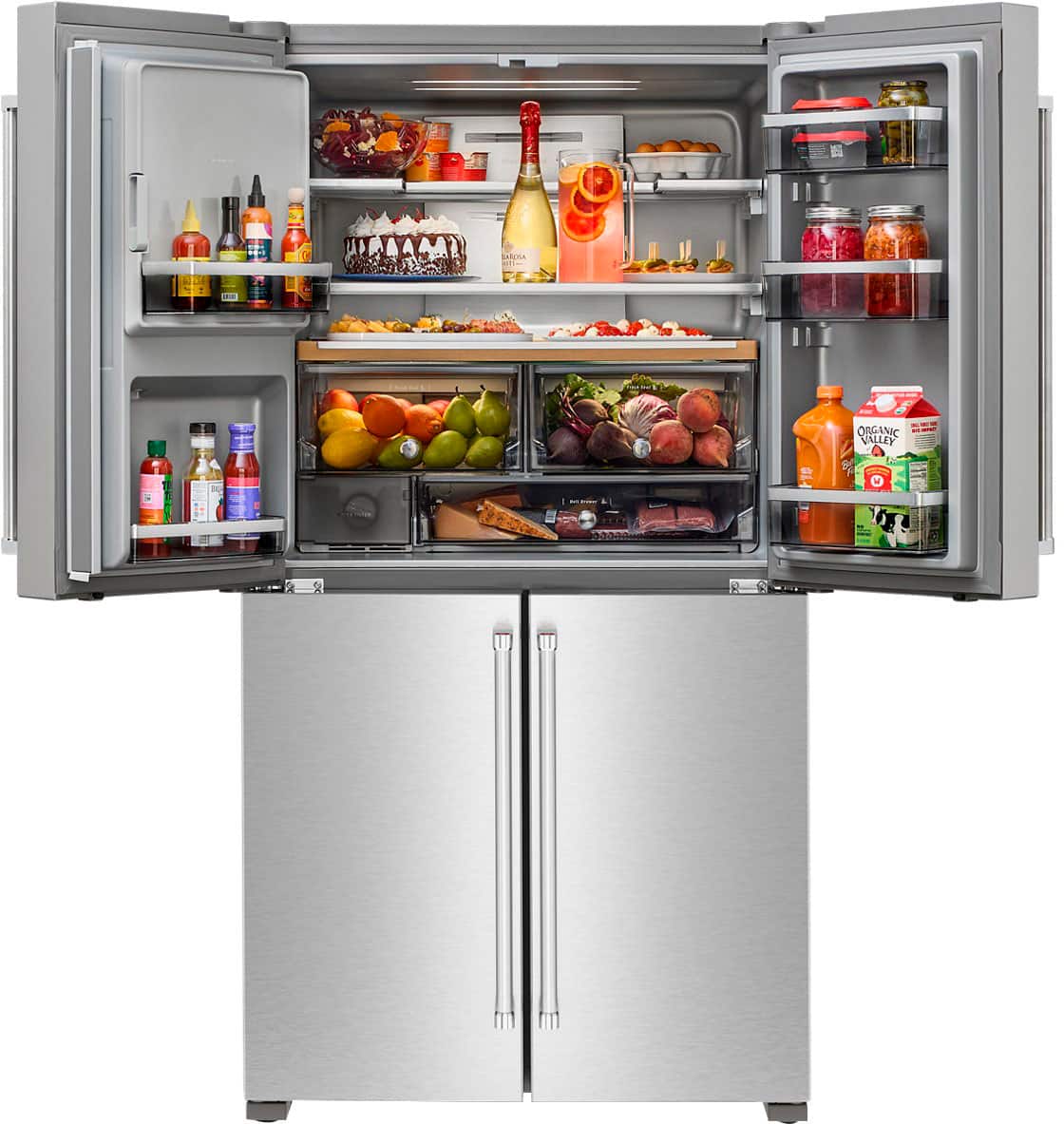 KitchenAid 36" French Door Refrigerator 19.4 cu. ft Stainless Steel KRQC736RPS - Image 7