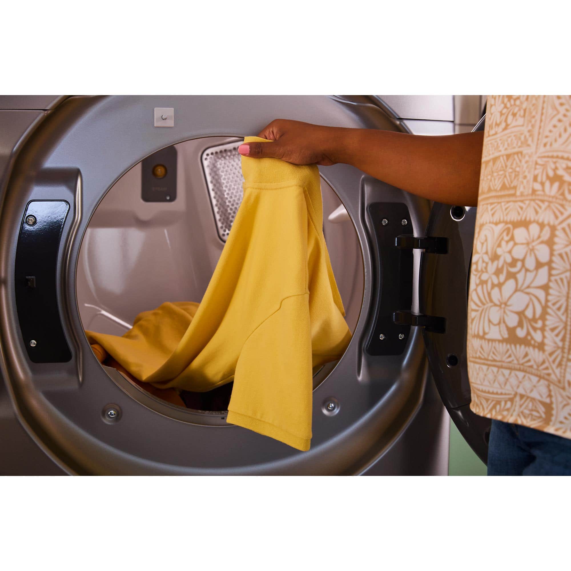 Whirlpool Electric Stackable Dryer 7.4 Cu. Ft Smart Steam Silver WED6720RR - Image 8