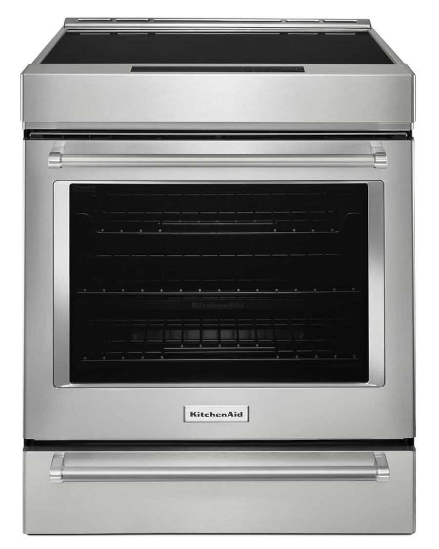 KitchenAid 30" Slide-In Electric Range 6.4 cu ft Induction Convection KSIS730PSS - Image 1