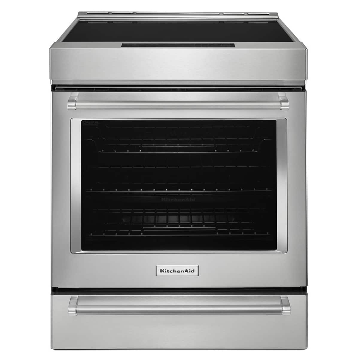 KitchenAid 30" Slide-In Electric Range 6.4 cu ft Induction Convection KSIS730PSS - Image 1