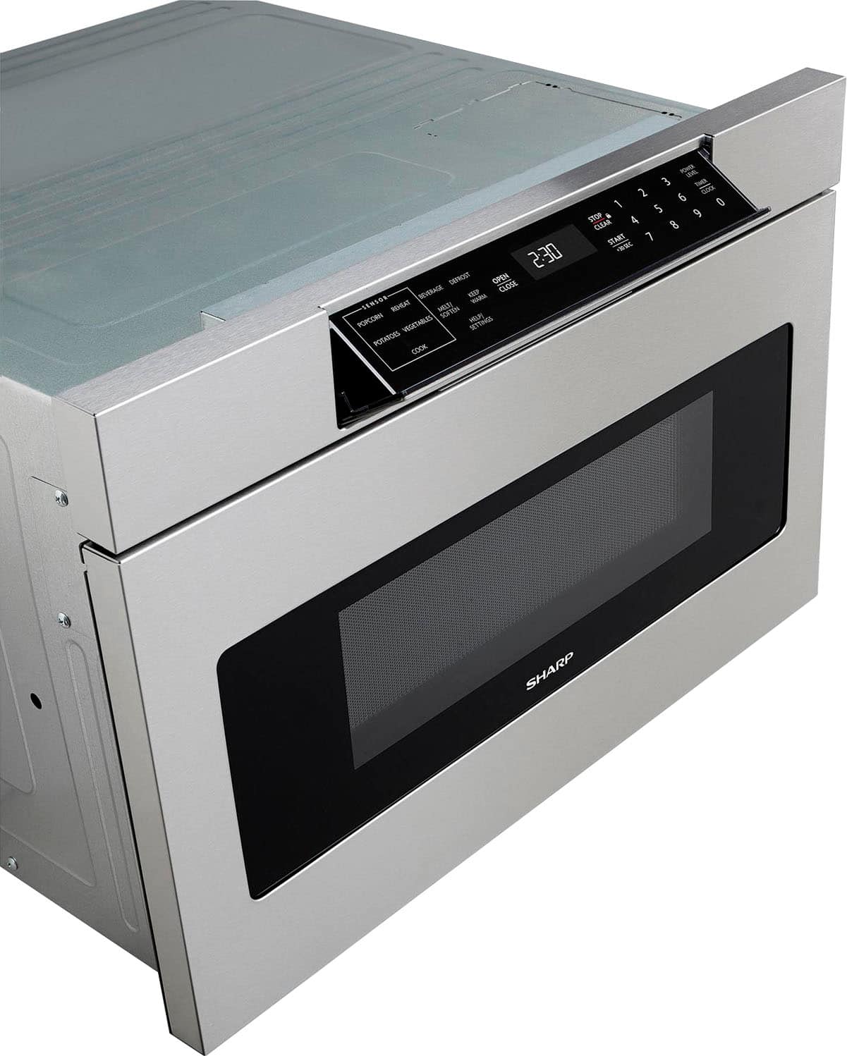 Sharp Built-In 24" Microwave Drawer 1.2 Cu. Ft Stainless Steel SMD2470ASY - Image 4