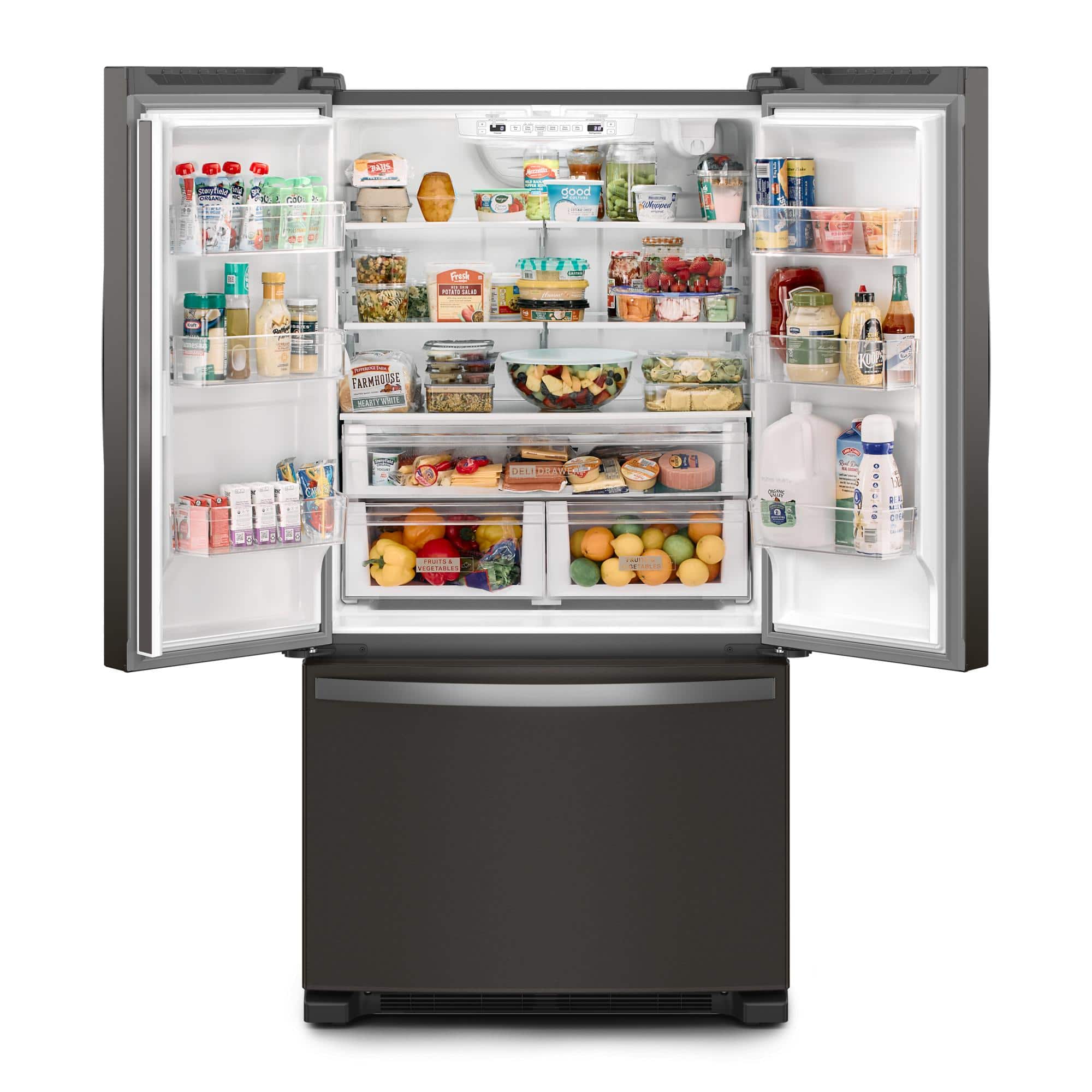 Whirlpool WRFC2036RV 20 Cu. Ft 36" French Door Refrigerator, ENERGY STAR, Black - Image 2