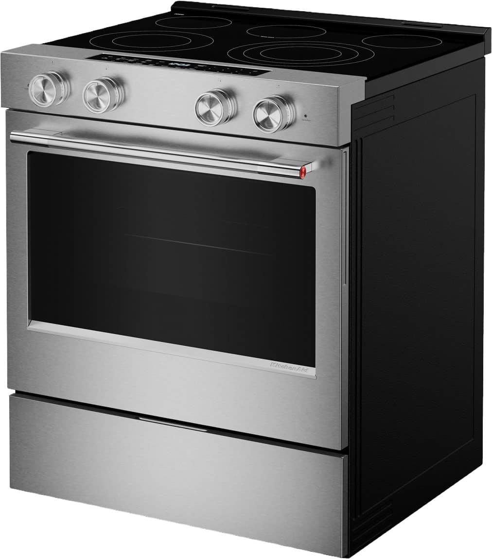 KitchenAid 30" Slide-In Electric Convection Range 5.3 cu. ft Smart KSES330SPS - Image 5