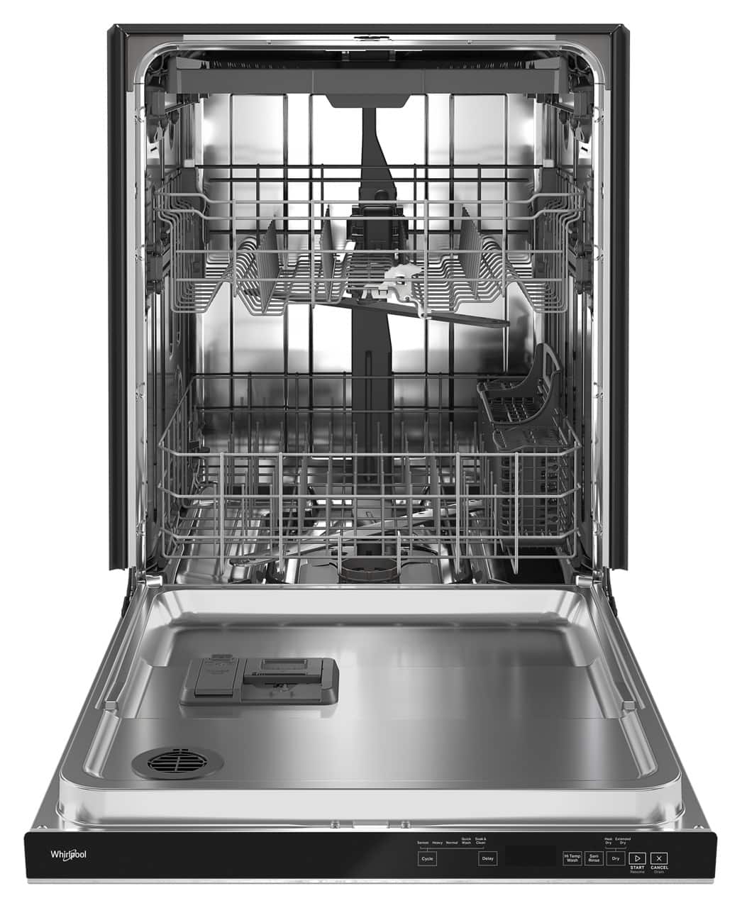 Whirlpool 24" Built-In 47 dBA Dishwasher w/ AI Intelligent Wash Black WDTA50SAKV - Image 4