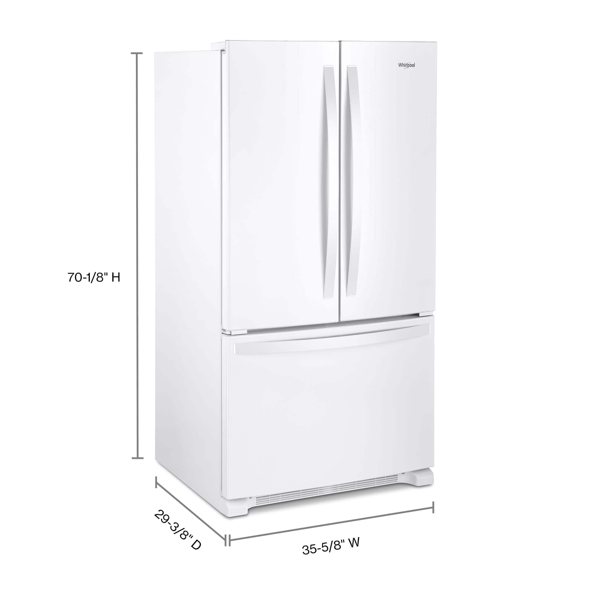 Whirlpool WRFF3036RW 25.2 Cu. Ft 36" French Door Smart Refrigerator ENERGY STAR - Image 5