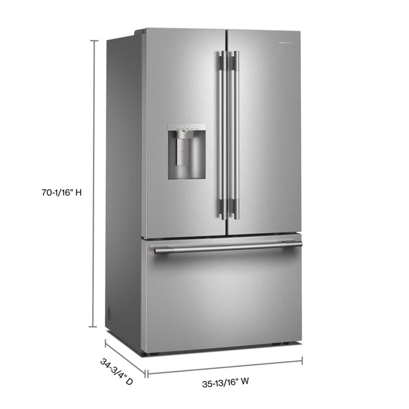 KitchenAid 36" French Door Refrigerator 30 cu. ft Stainless Steel KRFF436SPS - Image 3