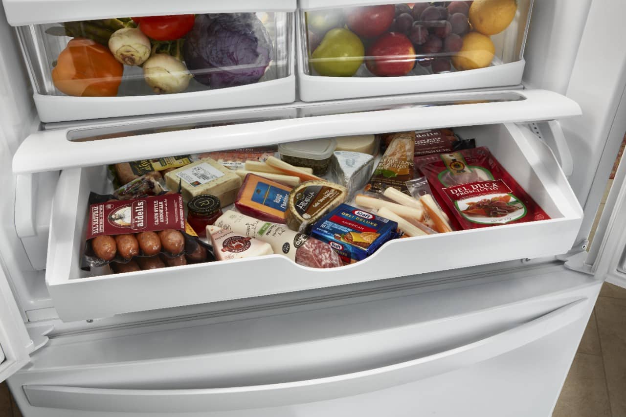Whirlpool 33" French Door Refrigerator 22 cu. ft Stainless Steel WRFF5333PZ - Image 10