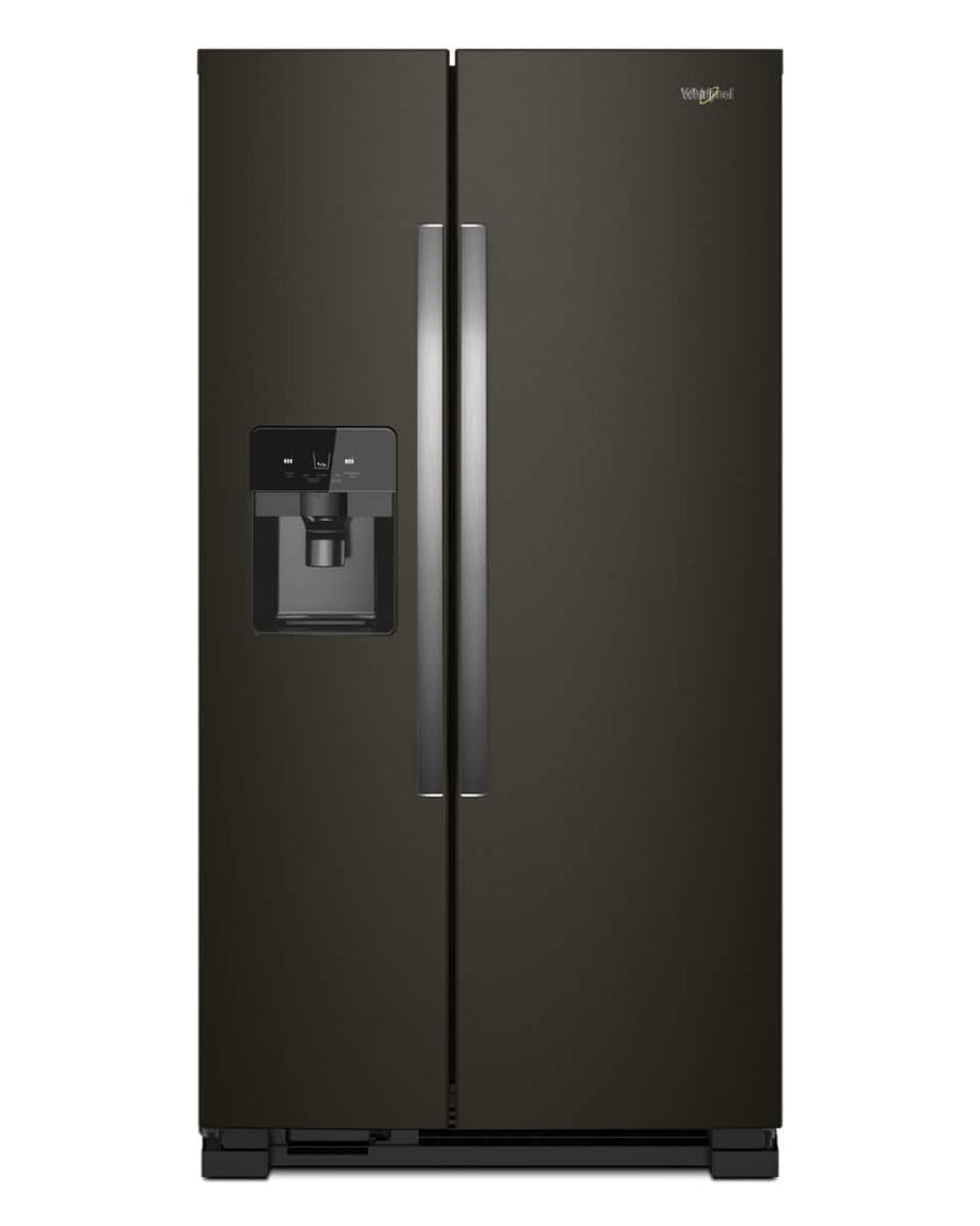Whirlpool 33" Side-by-Side Refrigerator 21 cu. ft Black Stainless WRS321SDHV - Image 1