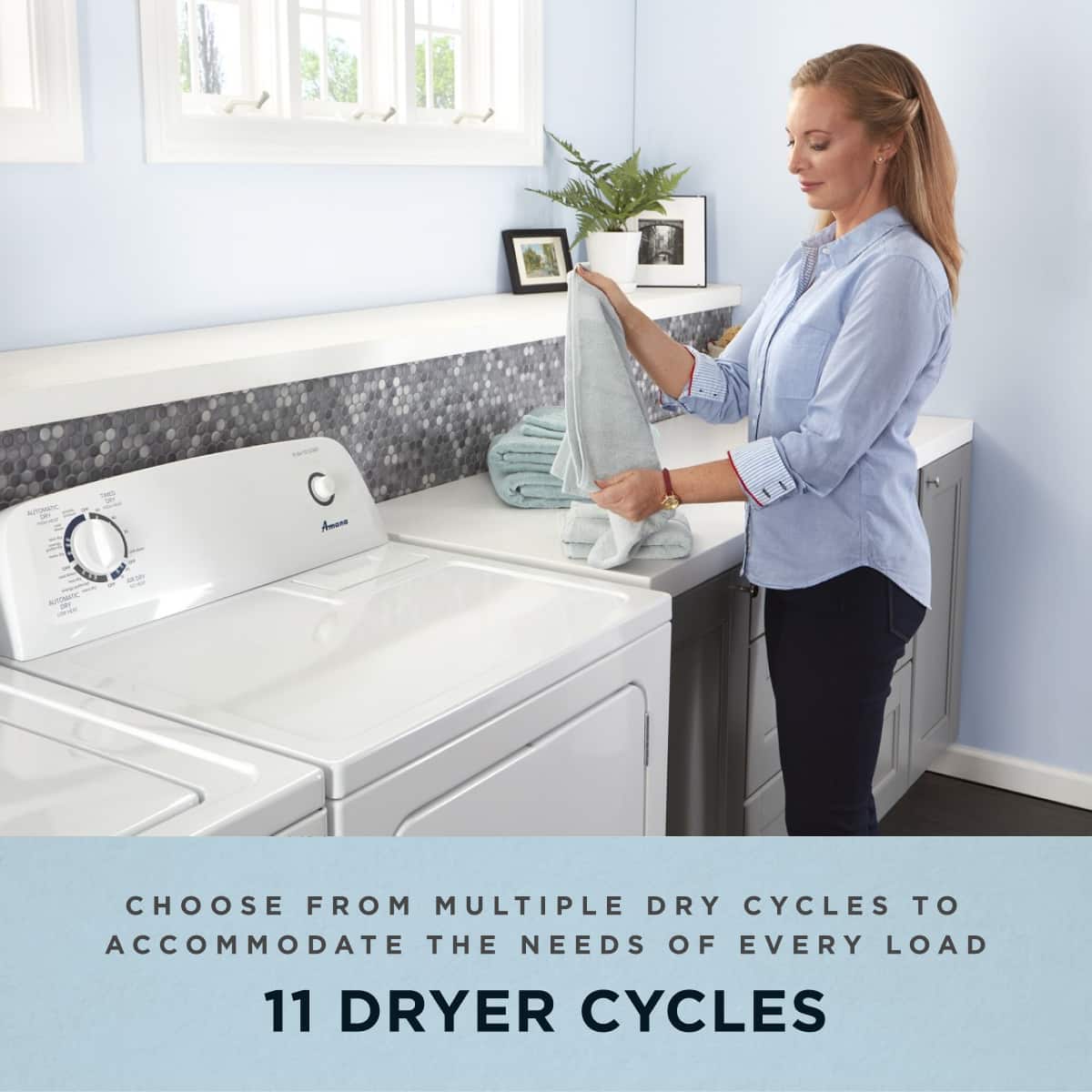 Amana Electric Dryer w/ Automatic Dryness Control 6.5 Cu. Ft NED4655EW - Image 8