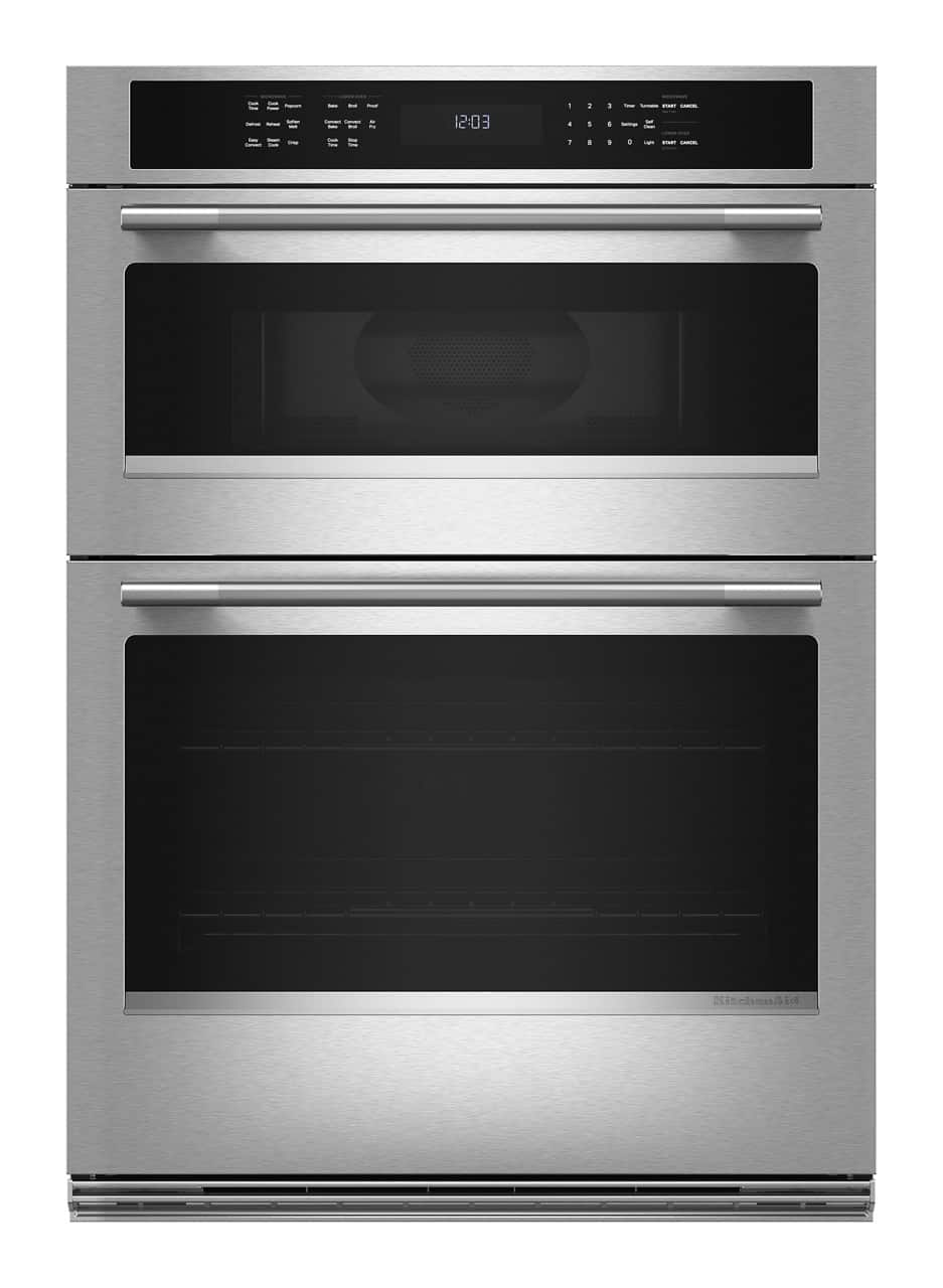 KitchenAid 30" Built-In Convection Wall Oven w/ Microwave Stainless KOEC530SPS - Image 1