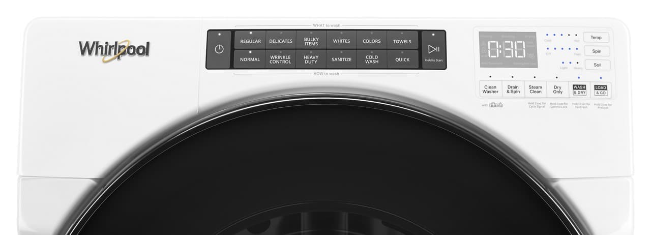 Whirlpool All In One Washer Dryer 4.5 Cu. Ft Steam WFC682CLW - Image 4