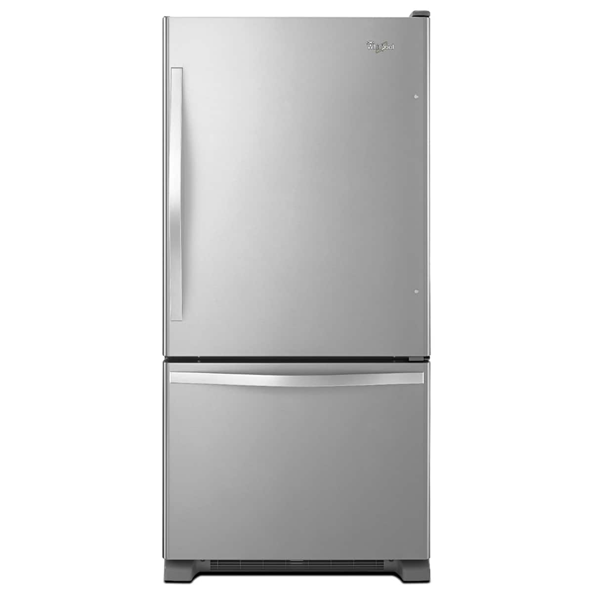 Whirlpool 33" Bottom Freezer Refrigerator 22 cu. ft Stainless Steel WRB322DMBM - Image 1