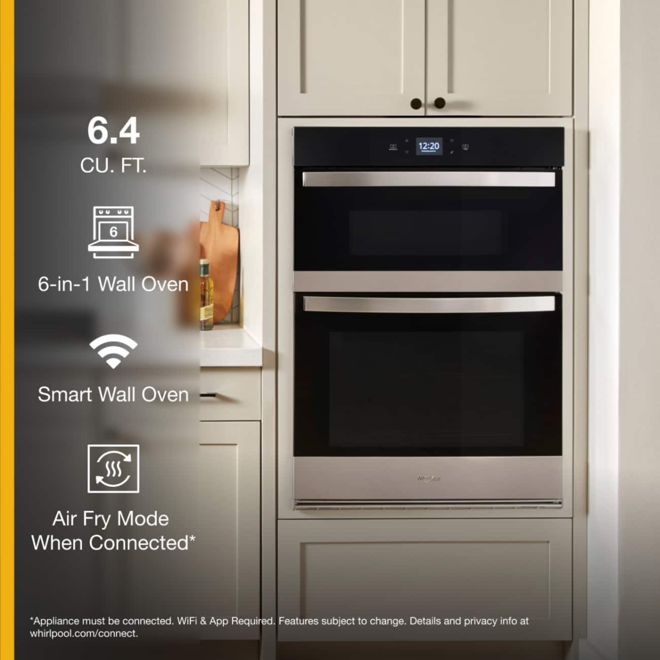Whirlpool 30" Built-In Convection Wall Oven w/ Microwave WiFi WOEC5030LZ - Image 2