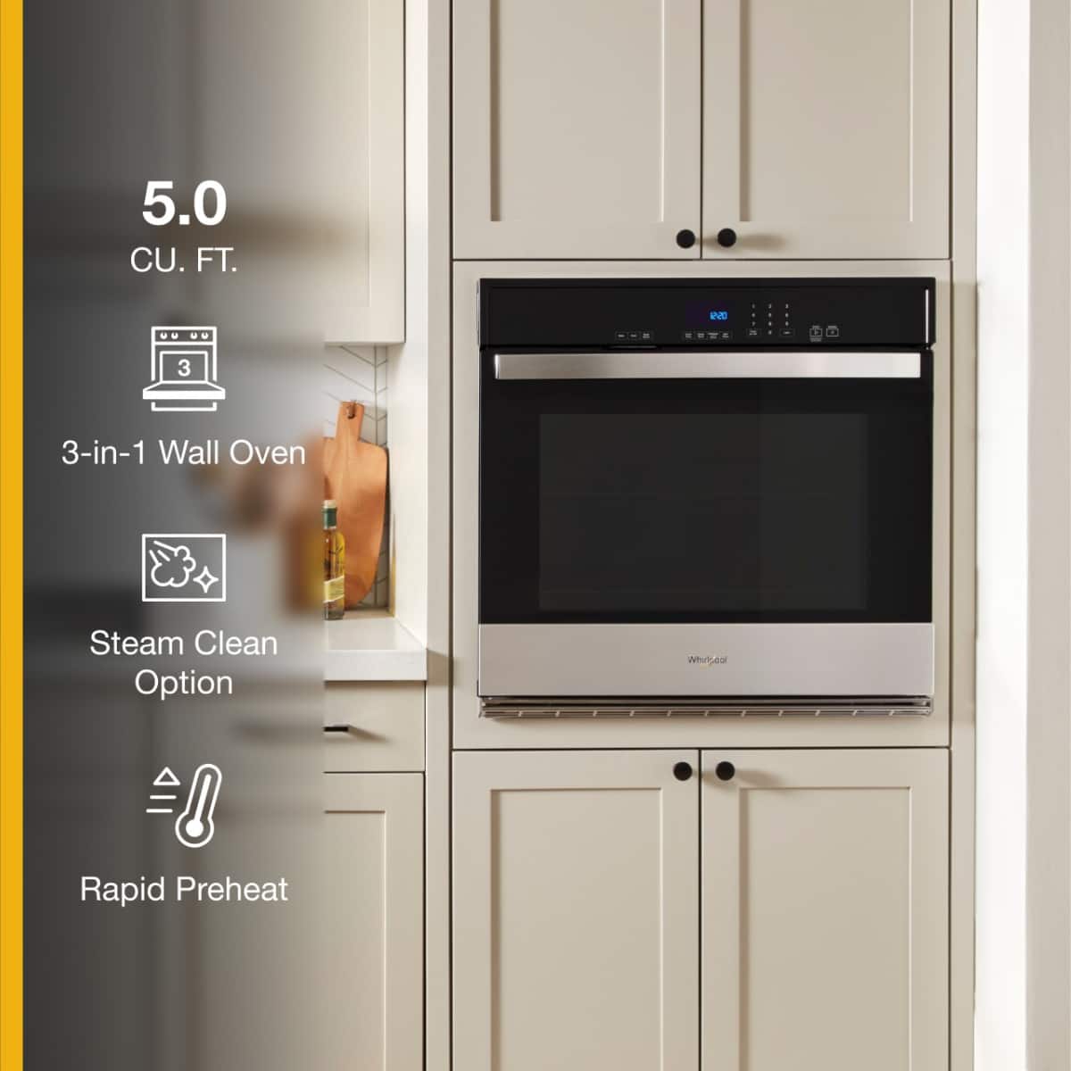 Whirlpool WOES3030LS 5.0 Cu. Ft Built-In Single Self Cleaning Wall Oven  - Image 5
