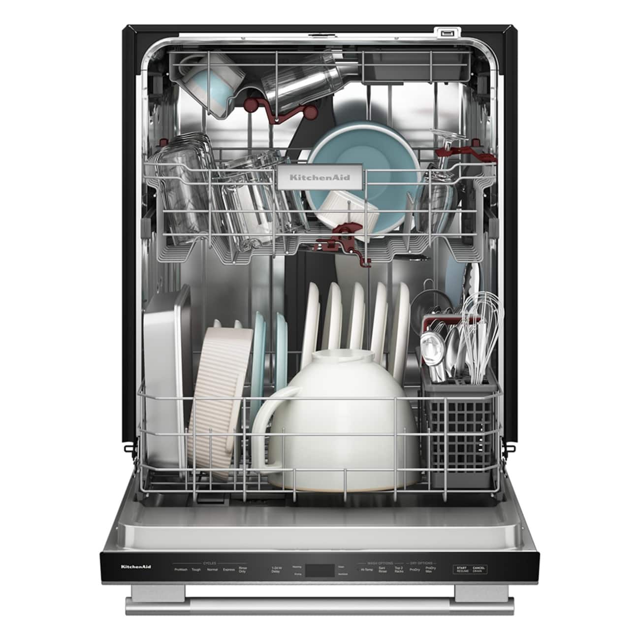 KitchenAid 24" Top Control 44 dBA Dishwasher 360 Max Jets 3rd Rack KDTS424SPS - Image 4