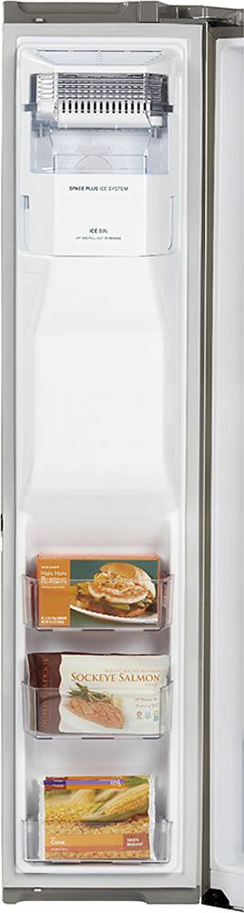 LG 36" Side-by-Side Refrigerator 22.0 cu. ft Stainless Steel LSC22991ST - Image 2