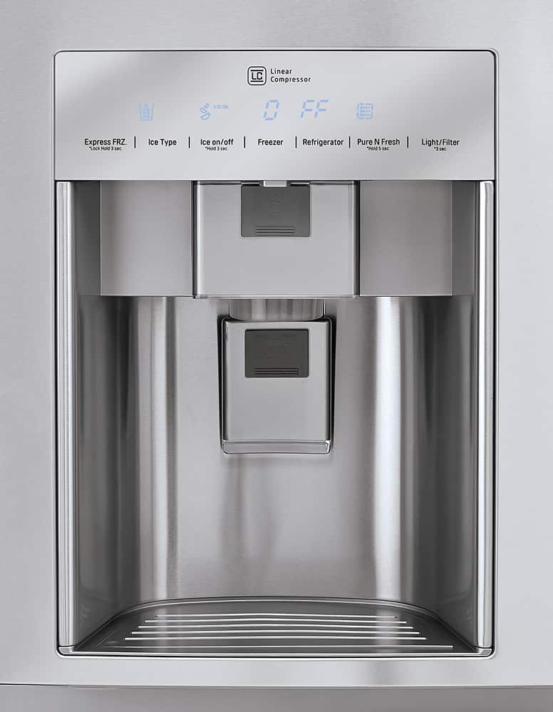 LG 36" Side-by-Side Refrigerator 22.0 cu. ft Stainless Steel LSC22991ST - Image 3