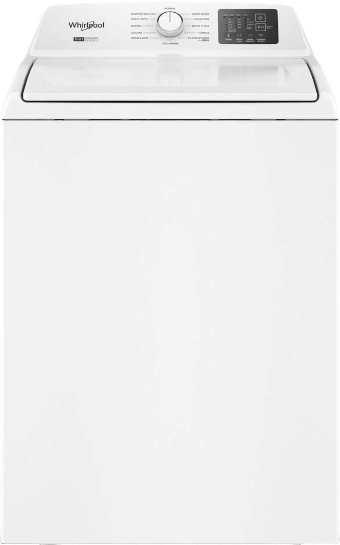 Whirlpool Top Load Washer w/ 2-in-1 Removable Agitator 4.3 Cu. Ft WTW4107SW - Image 1