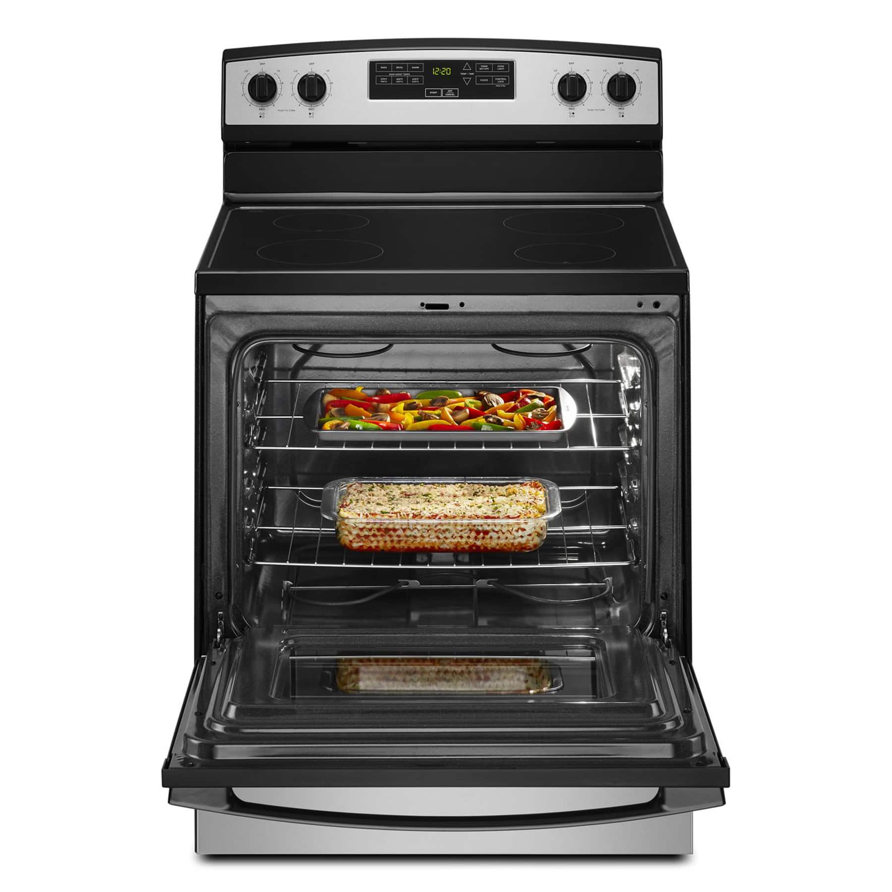 Amana 30" Freestanding Electric Range 4.8 cu. ft Stainless Steel AER6303MMS - Image 3