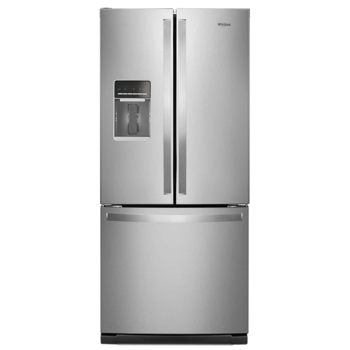 Whirlpool 30" French Door Refrigerator 20 Cu.ft Stainless Steel WRF560SEHZ - Image 1