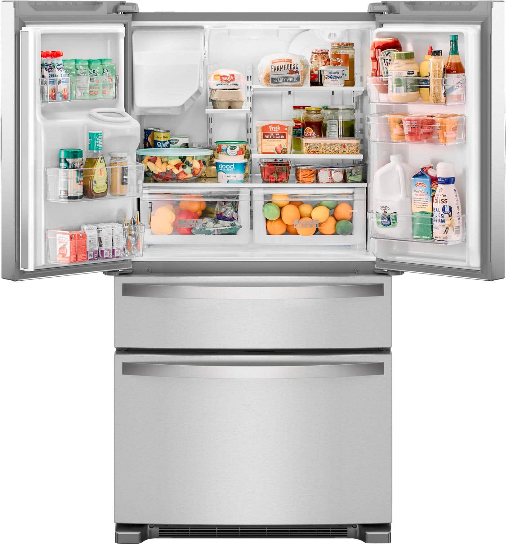 Whirlpool 36" French Door Refrigerator Stainless Steel 25 cu. ft WRMF3636RZ - Image 3