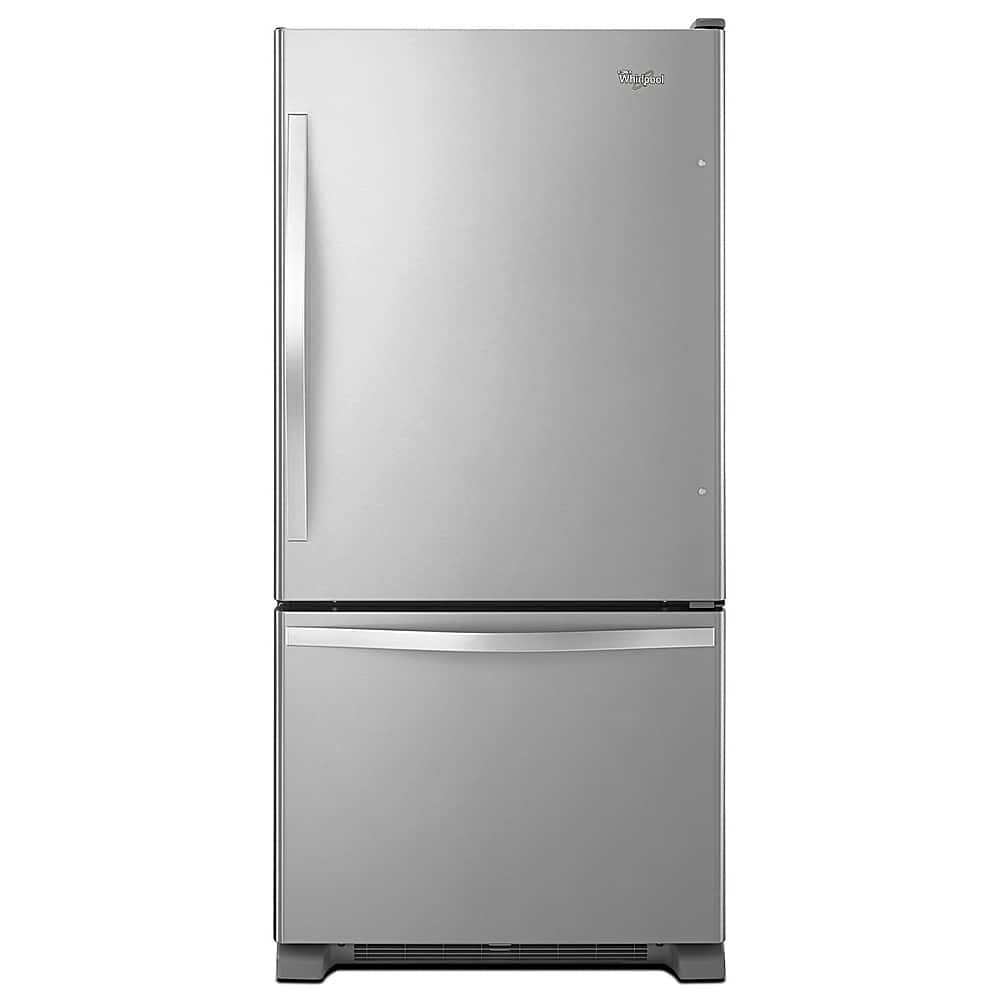 Whirlpool 30" Bottom Freezer Refrigerator 19 cu. ft Stainless Steel WRB329DMBM - Image 1
