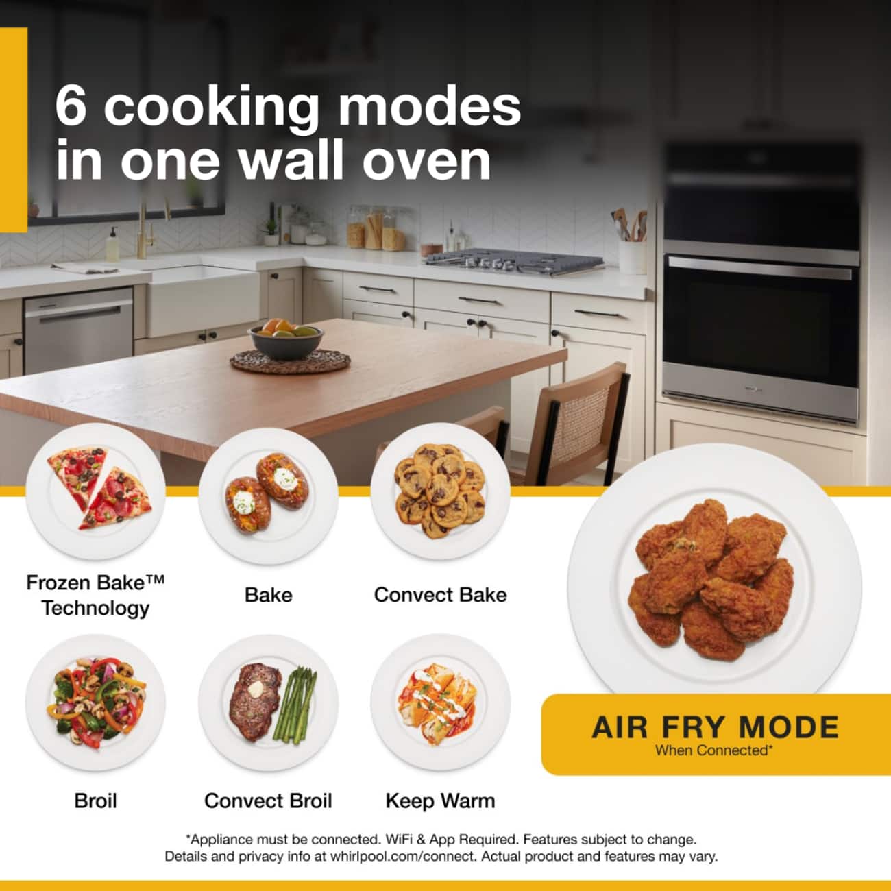 Whirlpool 30" Built-In Convection Wall Oven w/ Microwave WiFi WOEC5030LZ - Image 5