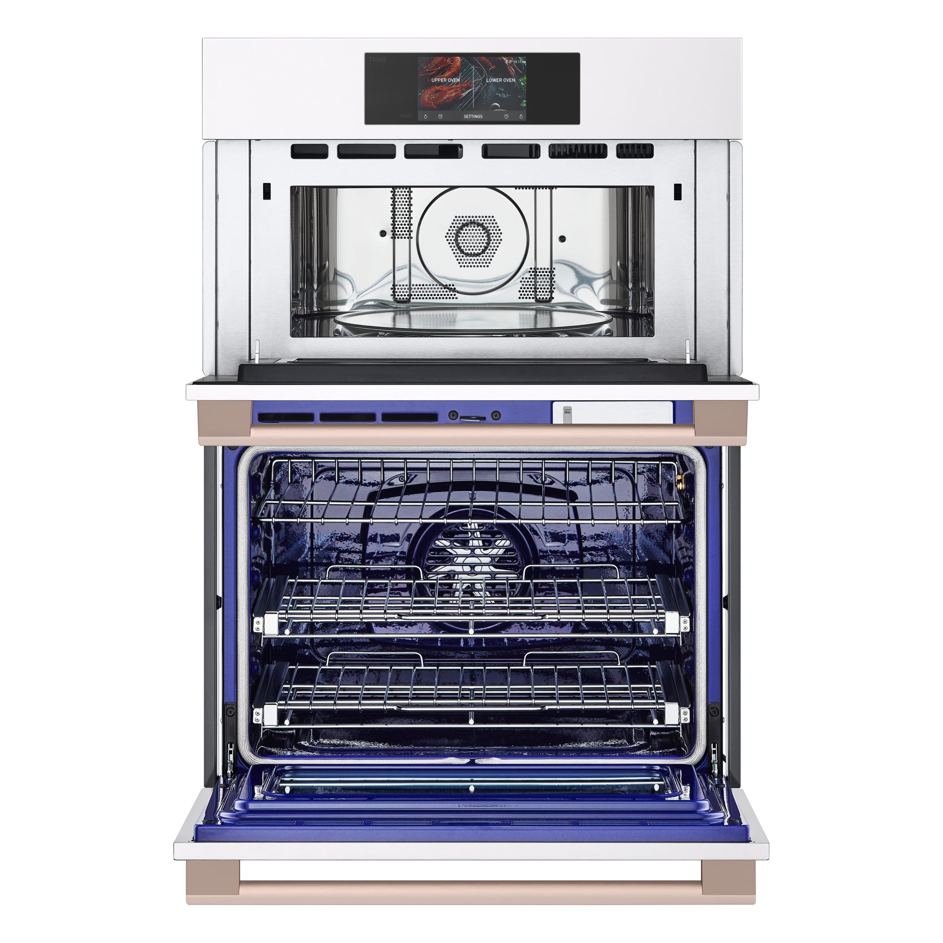 LG 30" Smart Built-In Electric Convection Wall Oven Microwave WCES6428N - Image 3