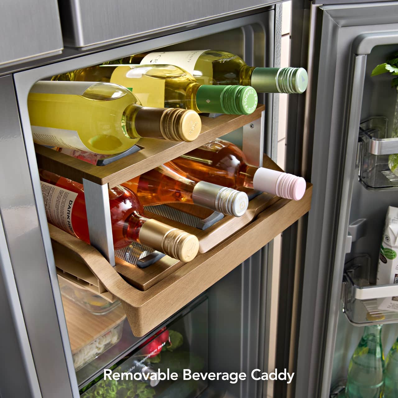 KitchenAid 36" French Door Refrigerator 19.4 cu. ft Stainless Steel KRQC736RPS - Image 4