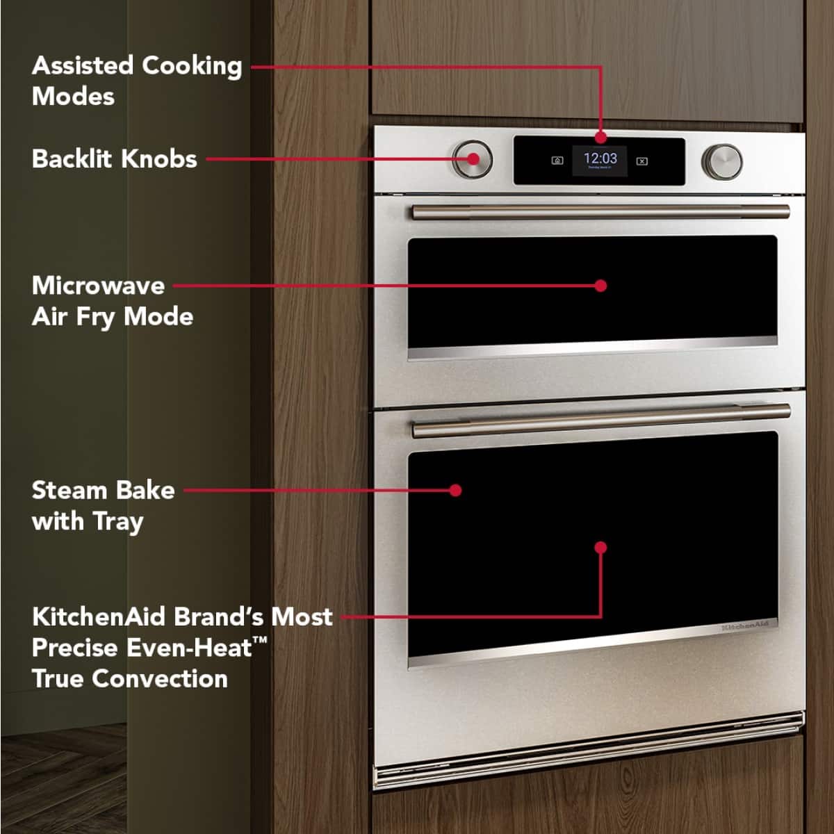 KitchenAid 30" Smart Built-In Convection Microwave Wall Oven KOEC730SPS - Image 2