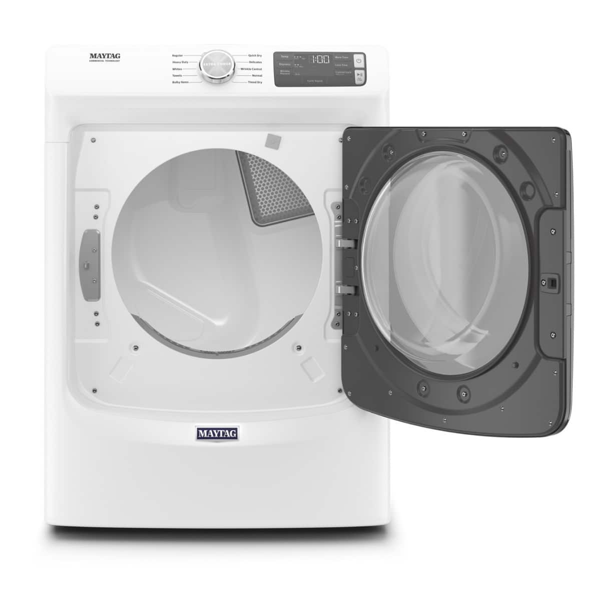 Maytag Front Load Electric Dryer 7.3 Cu. Ft White MED5630HW - Image 4