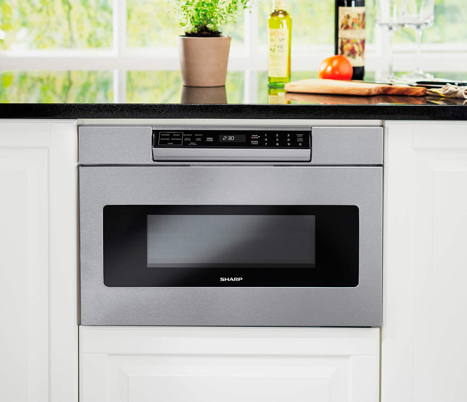 Sharp Built-In 24" Microwave Drawer 1.2 Cu. Ft Stainless Steel SMD2470ASY - Image 8