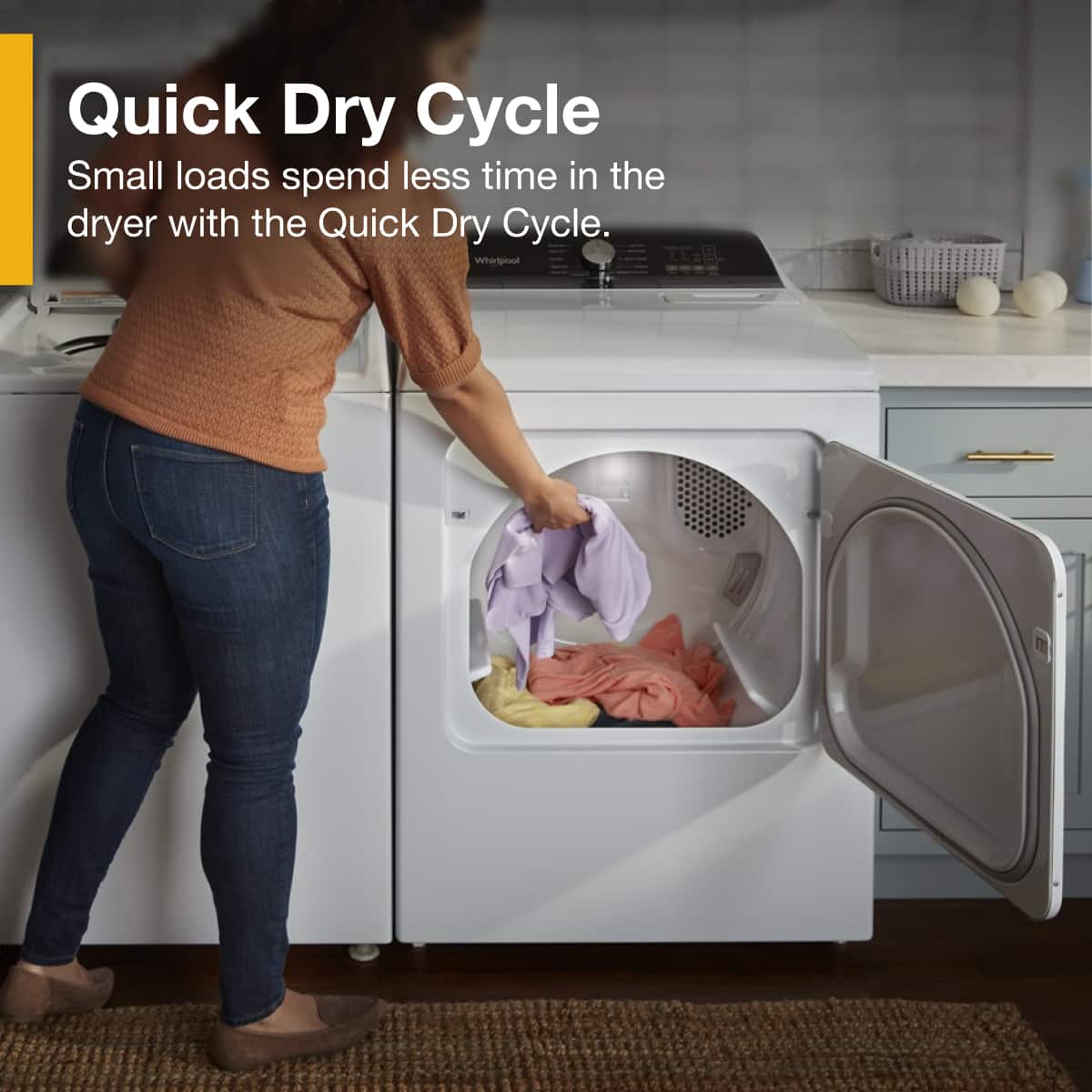 Whirlpool Gas Dryer 7.0 Cu. Ft Steam WGD5050LW - Image 9