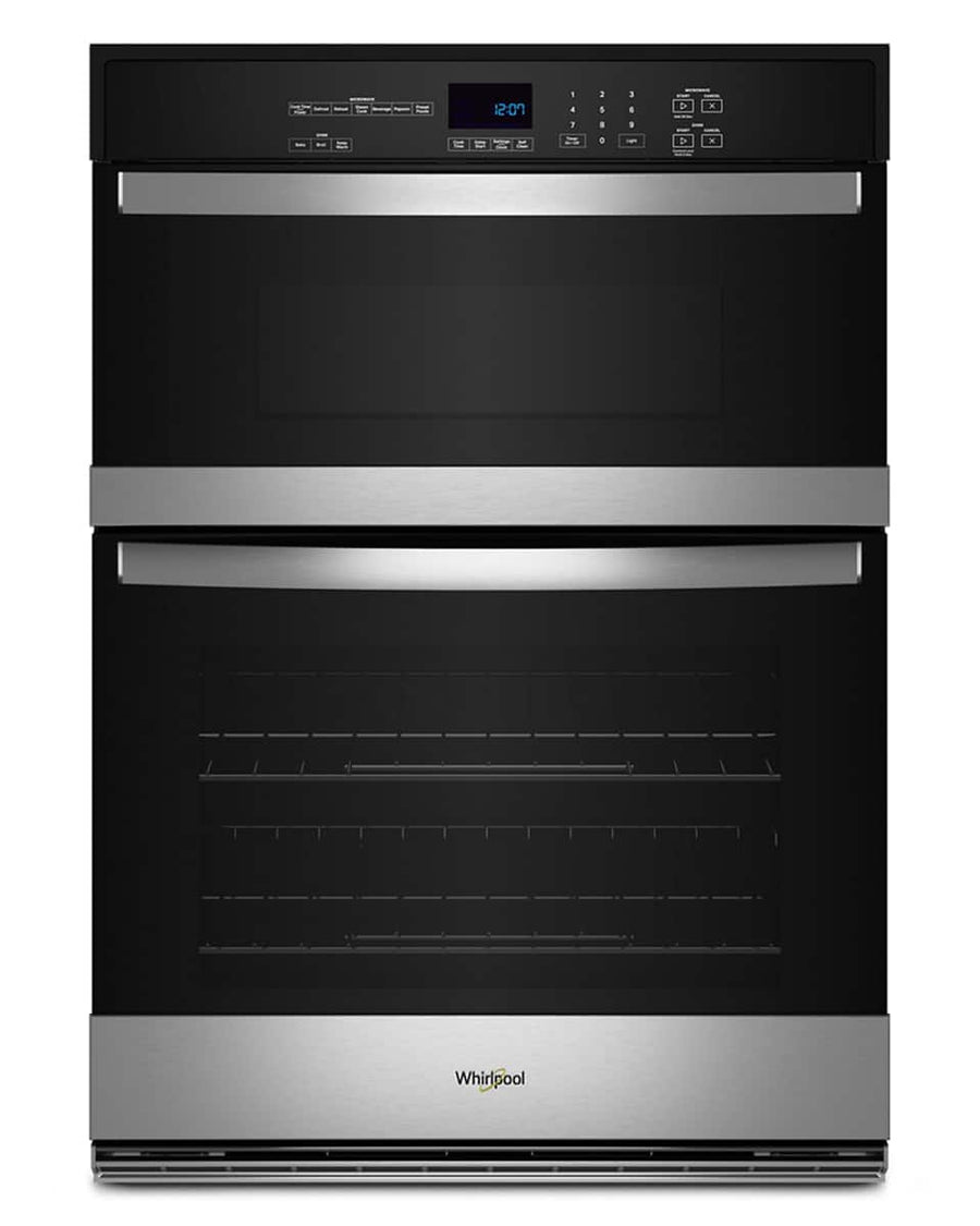 Whirlpool 30" Self-Cleaning Wall Oven w/ Microwave Stainless Steel WOEC3030LS - Image 1