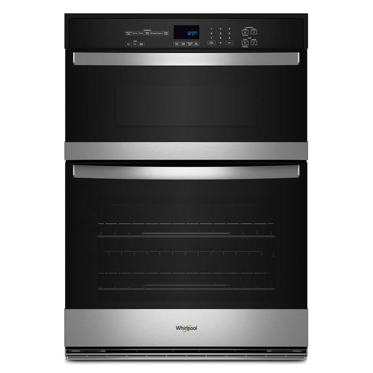 Whirlpool 30" Self-Cleaning Wall Oven w/ Microwave Stainless Steel WOEC3030LS - Image 1