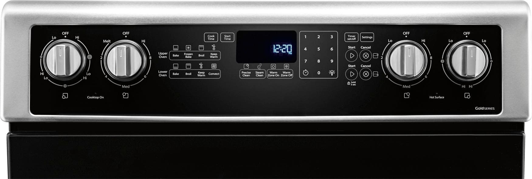 Whirlpool 30" Double Oven Electric Range 6.7 cu ft Convection WGE745C0FS - Image 3