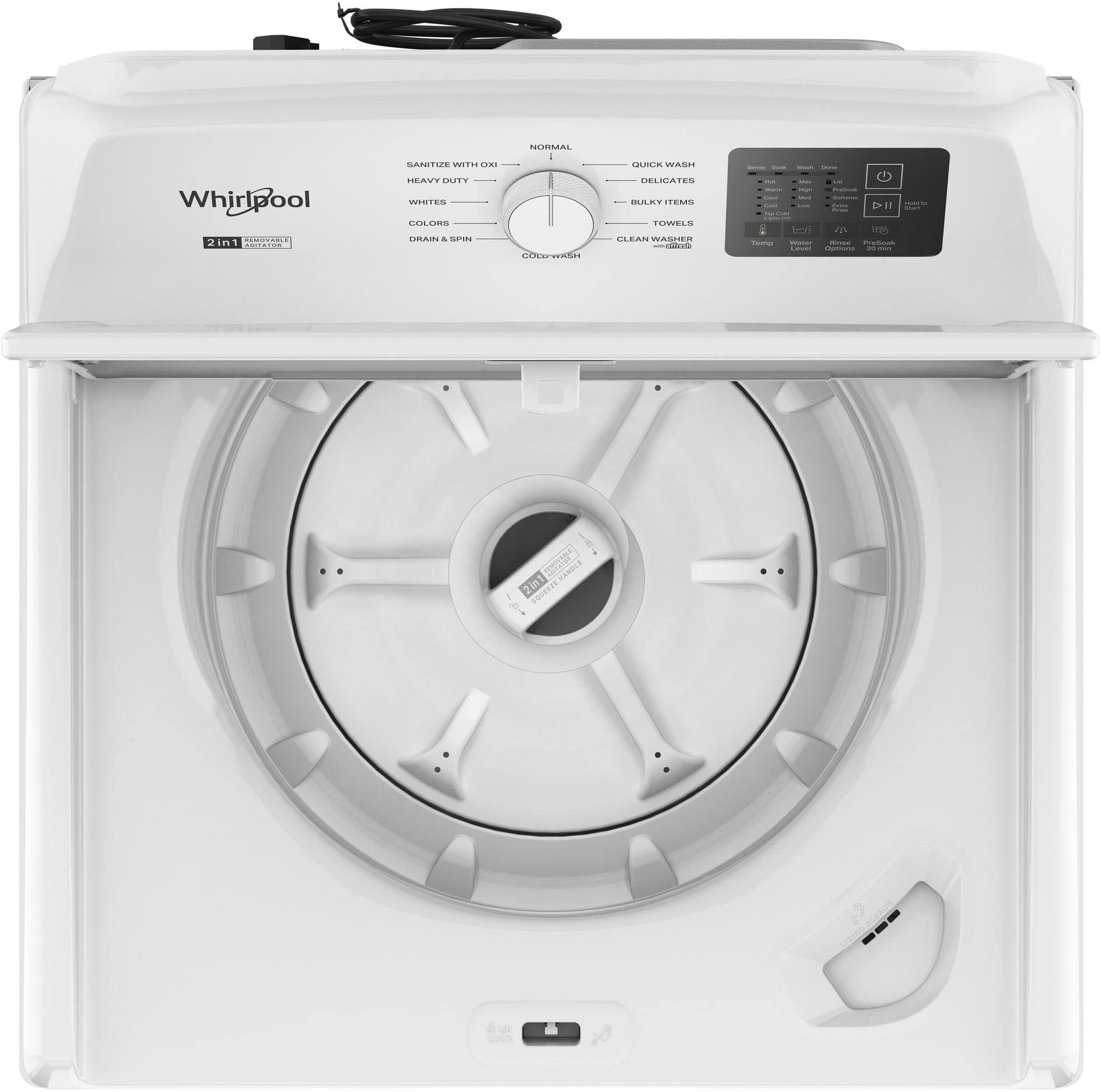 Whirlpool Top Load Washer w/ 2-in-1 Removable Agitator 4.3 Cu. Ft WTW4107SW - Image 3