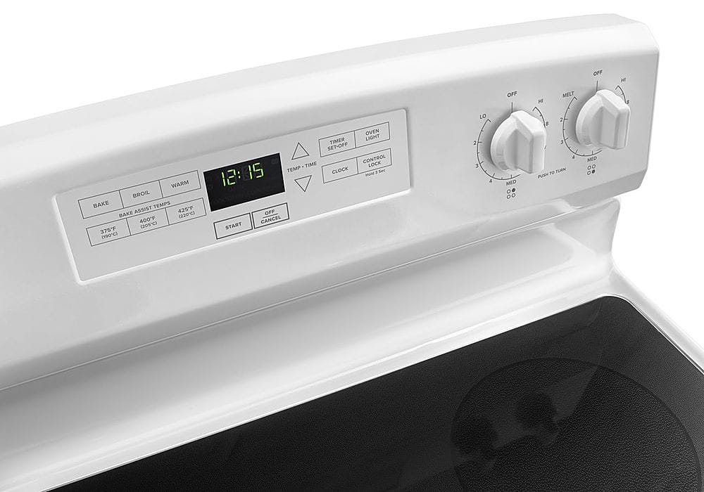 Amana 30" Freestanding Electric Range 4.8 cu. ft White AER6303MFW - Image 3