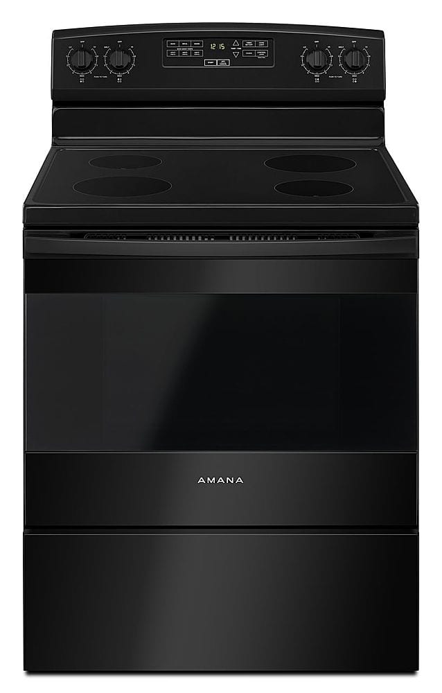 Amana 30" Freestanding Electric Range 4.8 cu. ft AER6303MFB - Image 1