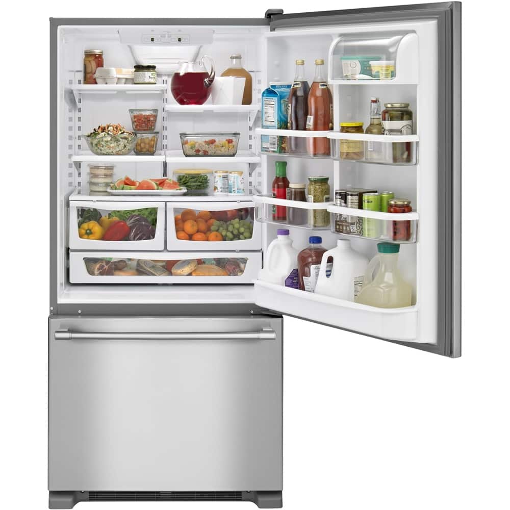 Maytag 30" 29" Bottom Freezer Refrigerator 19 cu. ft Stainless Steel MBF1958FEZ - Image 4