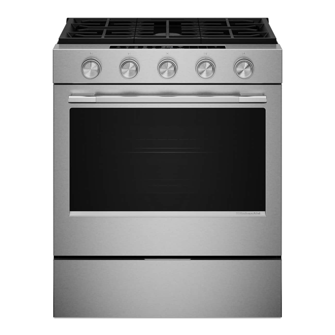 KitchenAid 30" Slide-In Gas Range 5.0 cu. ft Smart Convection KSGS530SPS - Image 1