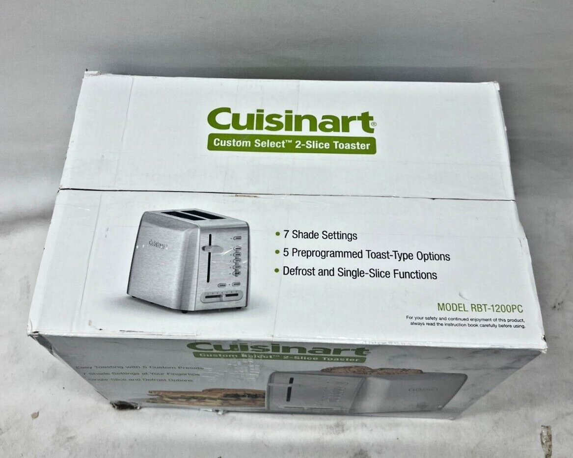Cuisinart RBT-1200PC Countertop Custom Select 2-Slice Toaster in Stainless Steel