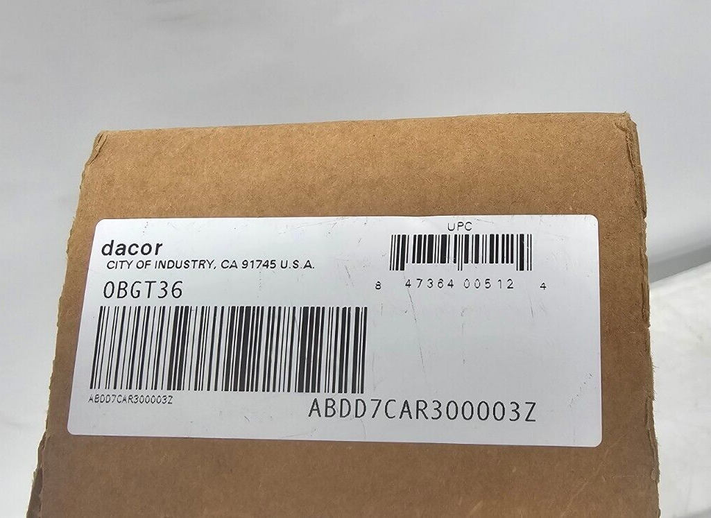 Dacor OBGT36 36" Outdoor Grill Trim Kit in Silver