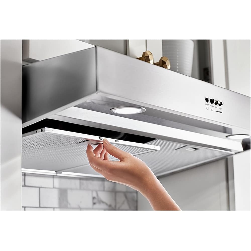 Whirlpool 36" Ductless Under Cabinet 265 CFM Range Hood Stainless WVU37UC6FS - Image 6